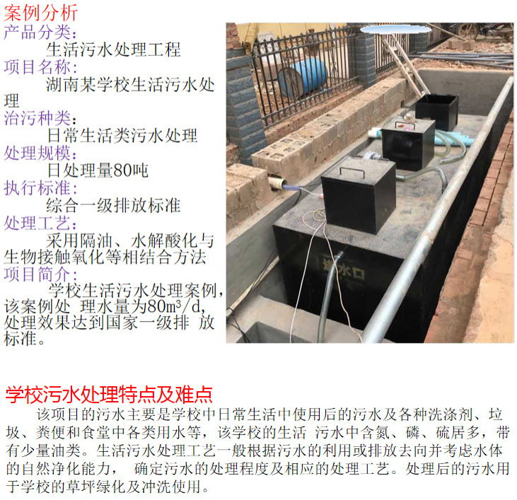 学校污水处理工程(图2)